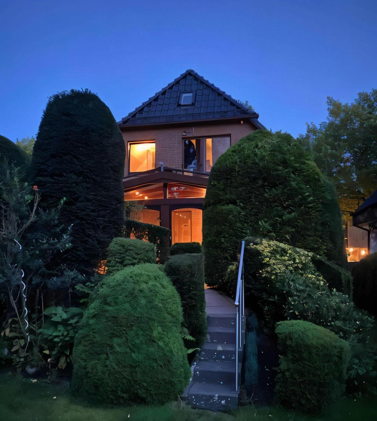 Gartenblick-Oase: Obergeschosswohnung In Hamburk Exteriér fotografie